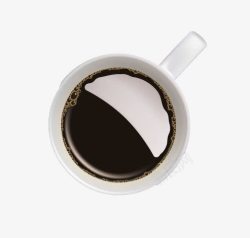 一杯白色杯子装的咖啡素材