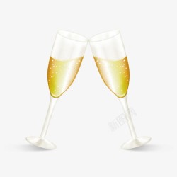 champagne香槟新的一年图标高清图片