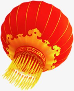 中国风红色纹理灯笼素材
