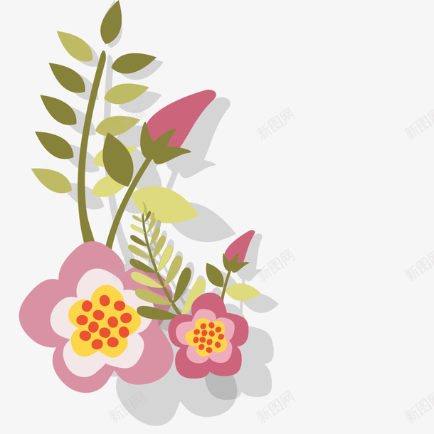 扁平化不规则卡通可爱png免抠素材_88icon https://88icon.com 不规则 卡通 可爱 扁平化 鲜花