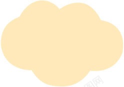 肤色云朵边框png免抠素材_88icon https://88icon.com 云朵 可爱 肤色