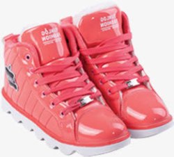 粉色系带运动鞋电商素材