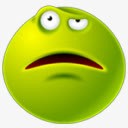 表情葡萄绿色恶搞表情图标图标