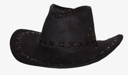 黑色牛仔帽素材