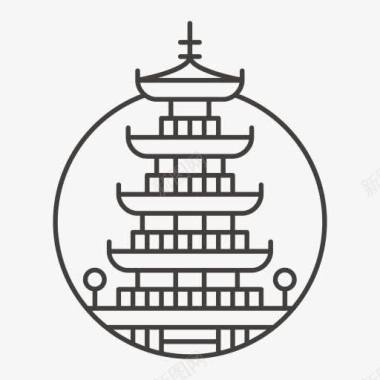 城市图片素材东京城市图标图标