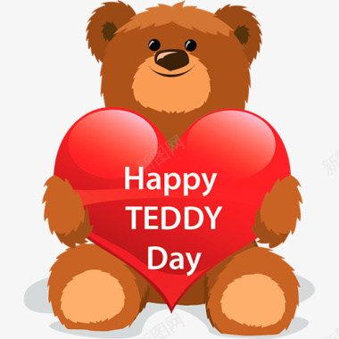 穿着熊泰迪气球熊Teddydayicons图标图标