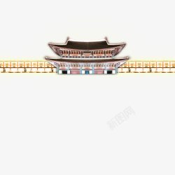 网页红木古典建筑中国风素材