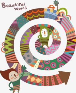 可爱卡通图案素材