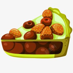 水果蛋糕素材卡通图卡通水果蛋糕高清图片