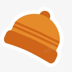 橙色帽子素材