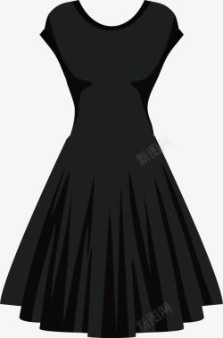 黑色裙子素材