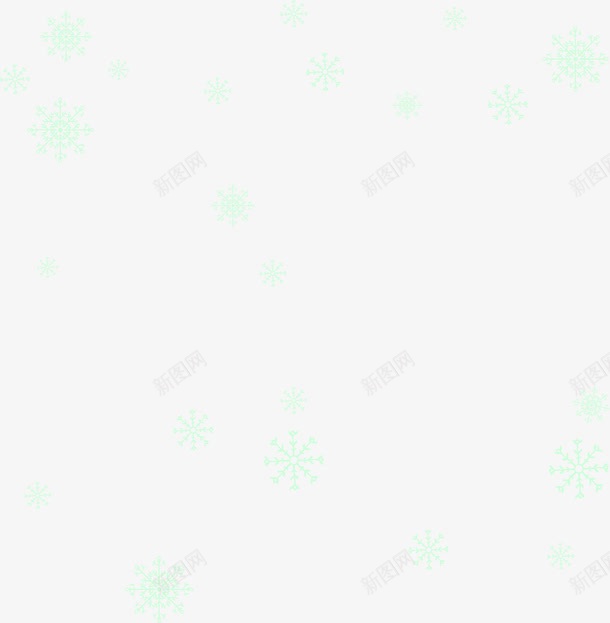 绿色漂浮雪花png免抠素材_88icon https://88icon.com 冬天 冬季 寒冬 漂浮雪花 绿色雪花 飘雪