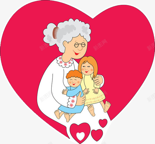 卡通奶奶抱着孩子亲子插图png免抠素材_88icon https://88icon.com 亲子插图 卡通 奶奶 抱着孩子 爱心 老人与孩子 老人和孩子