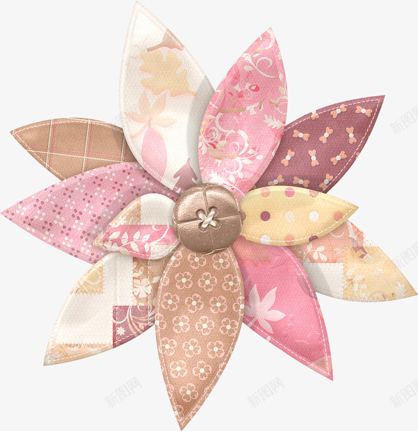 粉色花纹的纽扣装饰png免抠素材_88icon https://88icon.com 可爱 粉嫩 粉色系 纽扣 花朵 花瓣 花纹 装饰