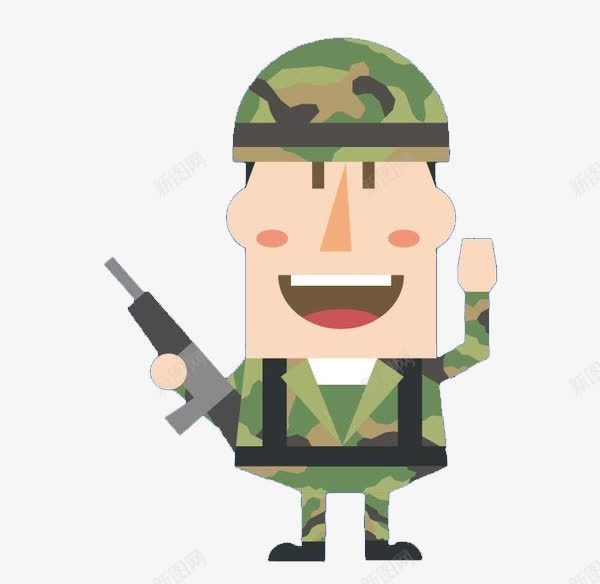 卡通士兵png免抠素材_88icon https://88icon.com 卡通 士兵 手绘 装饰