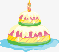 生日蛋糕矢量图素材