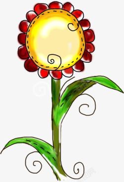 卡通向日葵素材