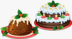 手绘蛋糕矢量图素材