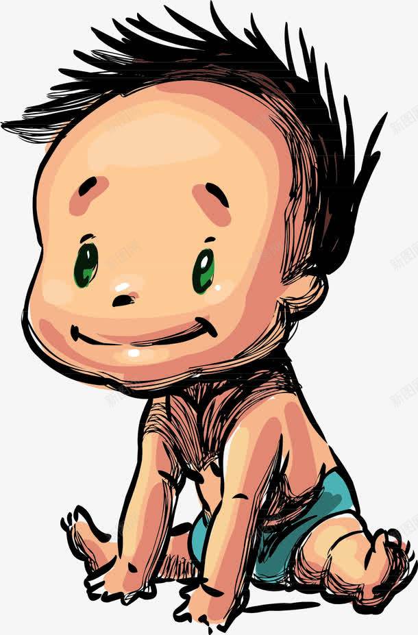 手绘婴童png免抠素材_88icon https://88icon.com 卡通 婴童 孩子 彩绘 涂鸦