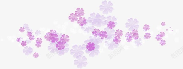 紫色小花漂浮png免抠素材_88icon https://88icon.com 卡通 漂浮 紫色 花朵