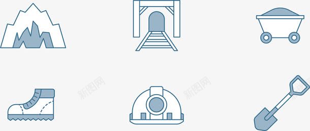 开采矿产png免抠素材_88icon https://88icon.com 开采矿物 挖矿 挖金矿 矿产 矿产资源 金矿 铁锹