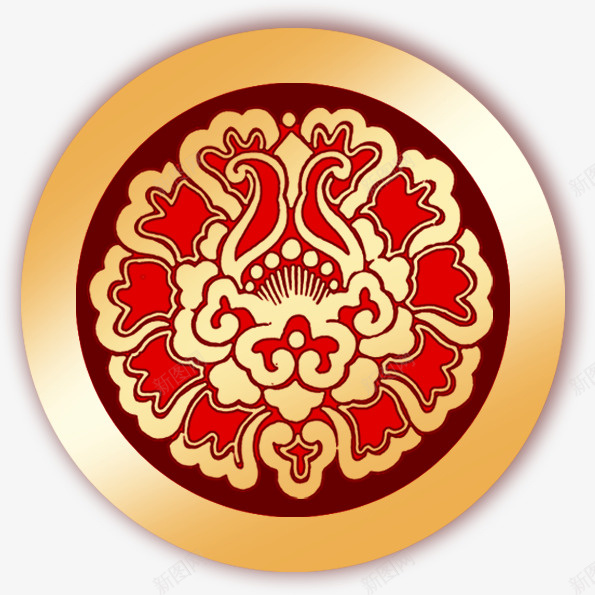 中式花纹图案装饰元素png免抠素材_88icon https://88icon.com 中式 元素 图案 花纹 装饰