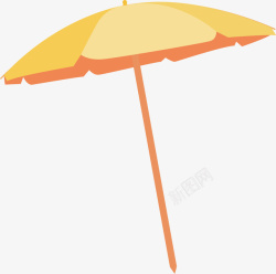 黄色的伞图案矢量图素材