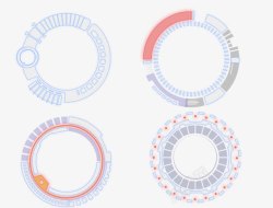 装饰科技圆形素材