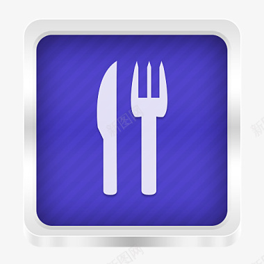 食物应用程序盒装金属图标图标