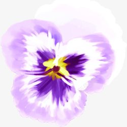 紫色插画海报花朵素材