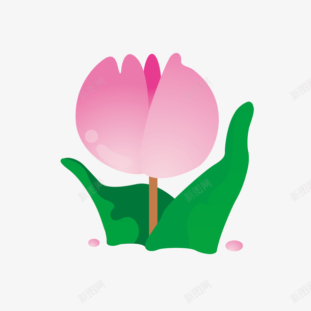 手绘卡通莲花png免抠素材_88icon https://88icon.com 卡通莲花 手绘 莲花