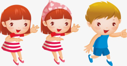 卡通小孩素材