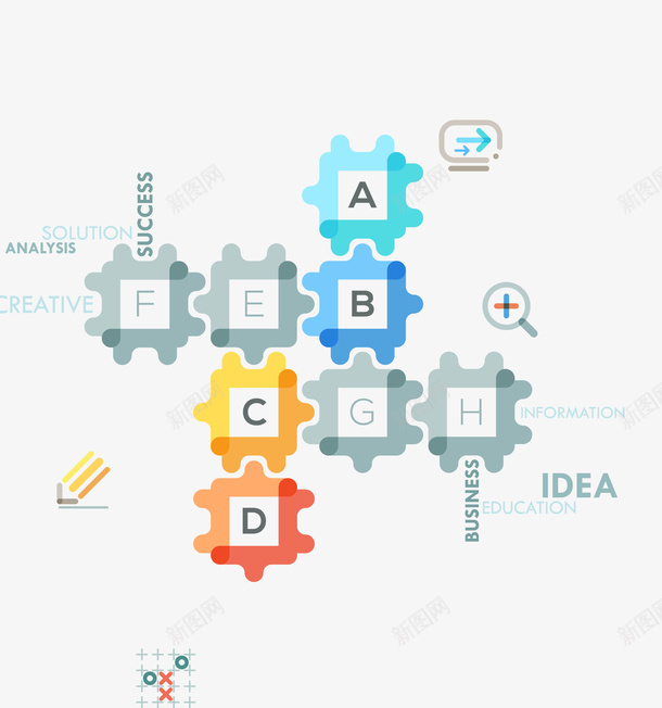 商务信息图表矢量图eps免抠素材_88icon https://88icon.com 信息图表 商务图表 图表素材 矢量图表 矢量图