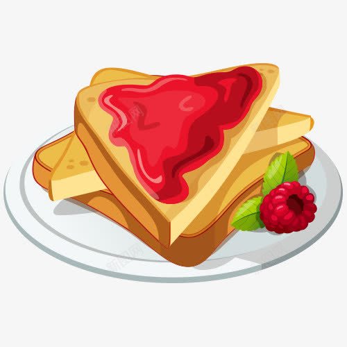 插画吐司png免抠素材_88icon https://88icon.com 快到碗里来 插画 装饰 食物 餐饮