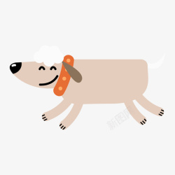 卡通可爱小动物装饰动物头像狗狗素材
