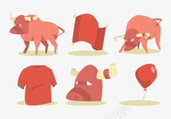 红巾斗牛组图高清图片