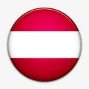 国旗奥地利国世界标志图标图标