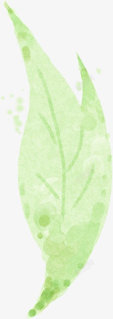 绿色清新树叶花纹装饰素材