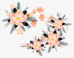 手绘装饰花卉花朵素材