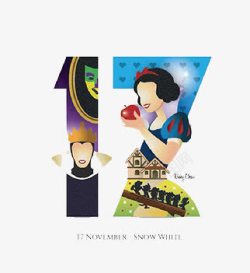 数字17创意数字高清图片