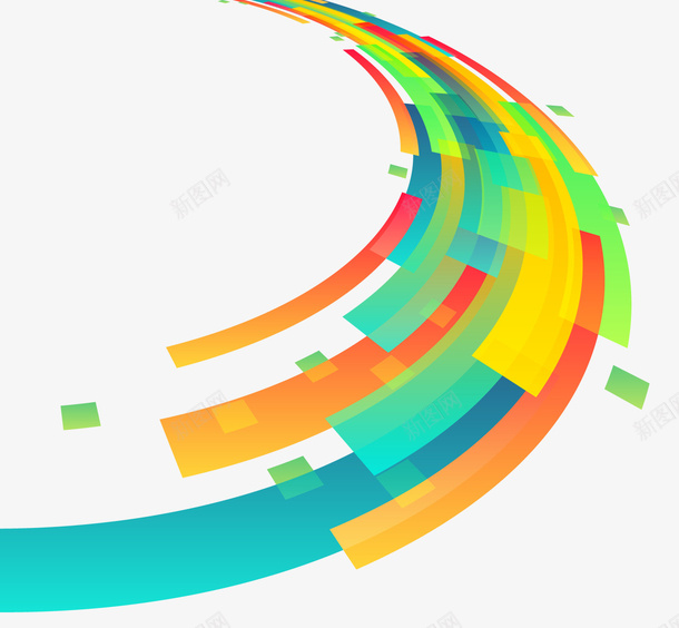 彩色背景矢量图ai免抠素材_88icon https://88icon.com 3D 漂亮 高清 矢量图