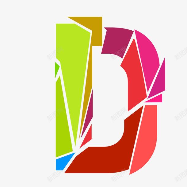 动感破裂字母Dpng免抠素材_88icon https://88icon.com 字母D 破裂字母