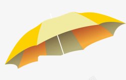 一把黄色太阳伞素材