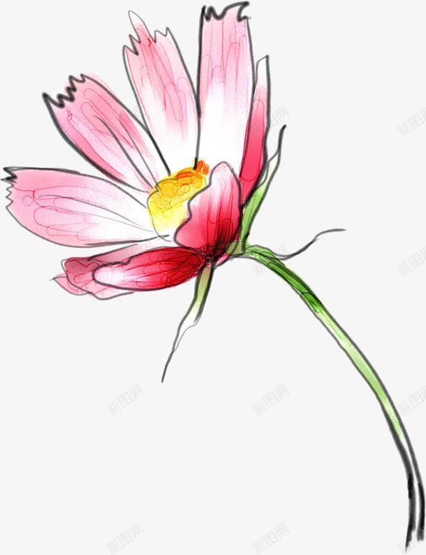 粉色漫画水彩花朵装饰png免抠素材_88icon https://88icon.com 水彩 漫画 粉色 花朵 装饰