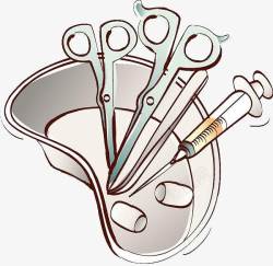 手绘医疗工具素材