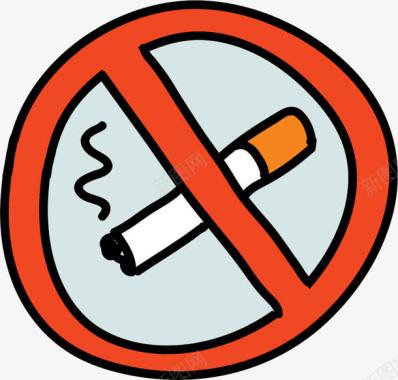 禁止吸烟矢量没有吸烟HandDoodleIcons图标图标