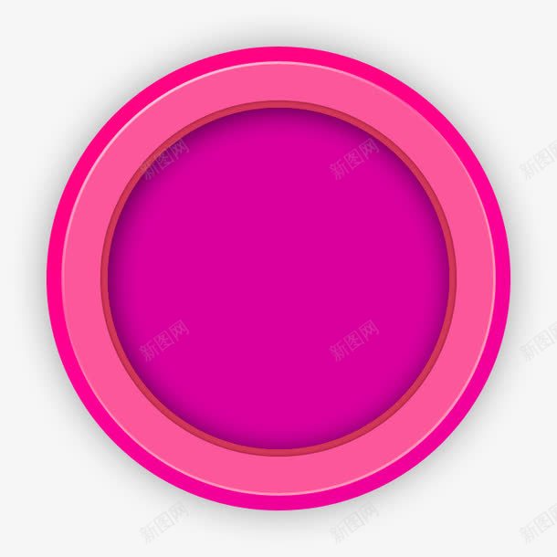 红色简约圆圈效果元素png免抠素材_88icon https://88icon.com 免抠PNG 圆圈 效果元素 简约 红色