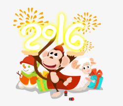 2016猴年卡通背景素材