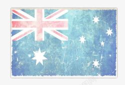 破旧的澳洲国旗素材