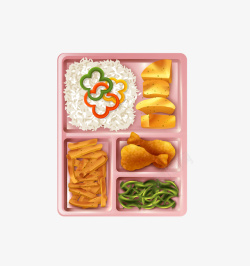 日式饭盒饭盒便当日式鸡蛋番茄蔬菜高清图片